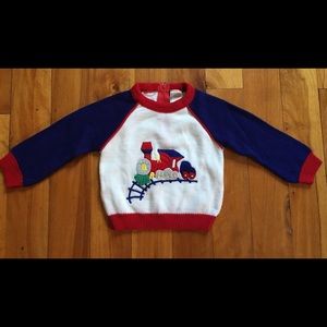Vintage Christmas Train Sweater